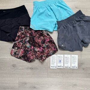 Lululemon hottie hot shorts speed up lot size 2